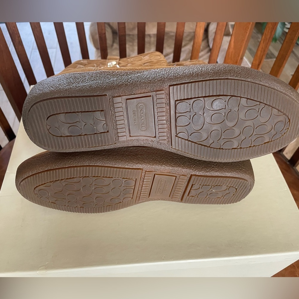 Coach Tan Leather Boots - Picture 3 of 8